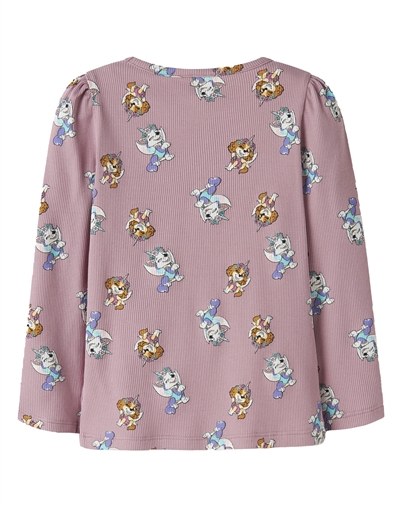 Name it - NMFJemina Paw Langærmet Trøje - Lilas